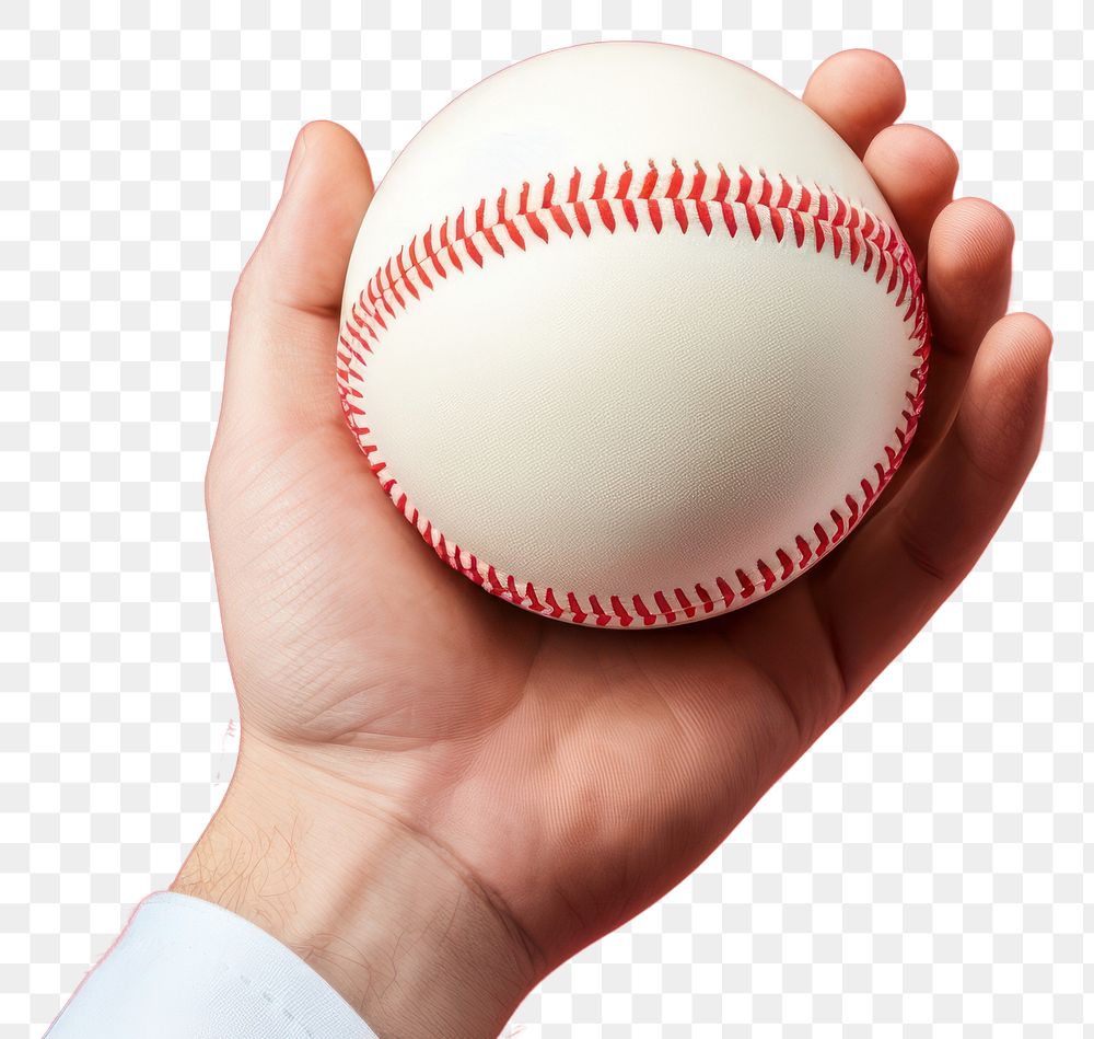 PNG Baseball holding sports hand. AI generated Image by rawpixel.