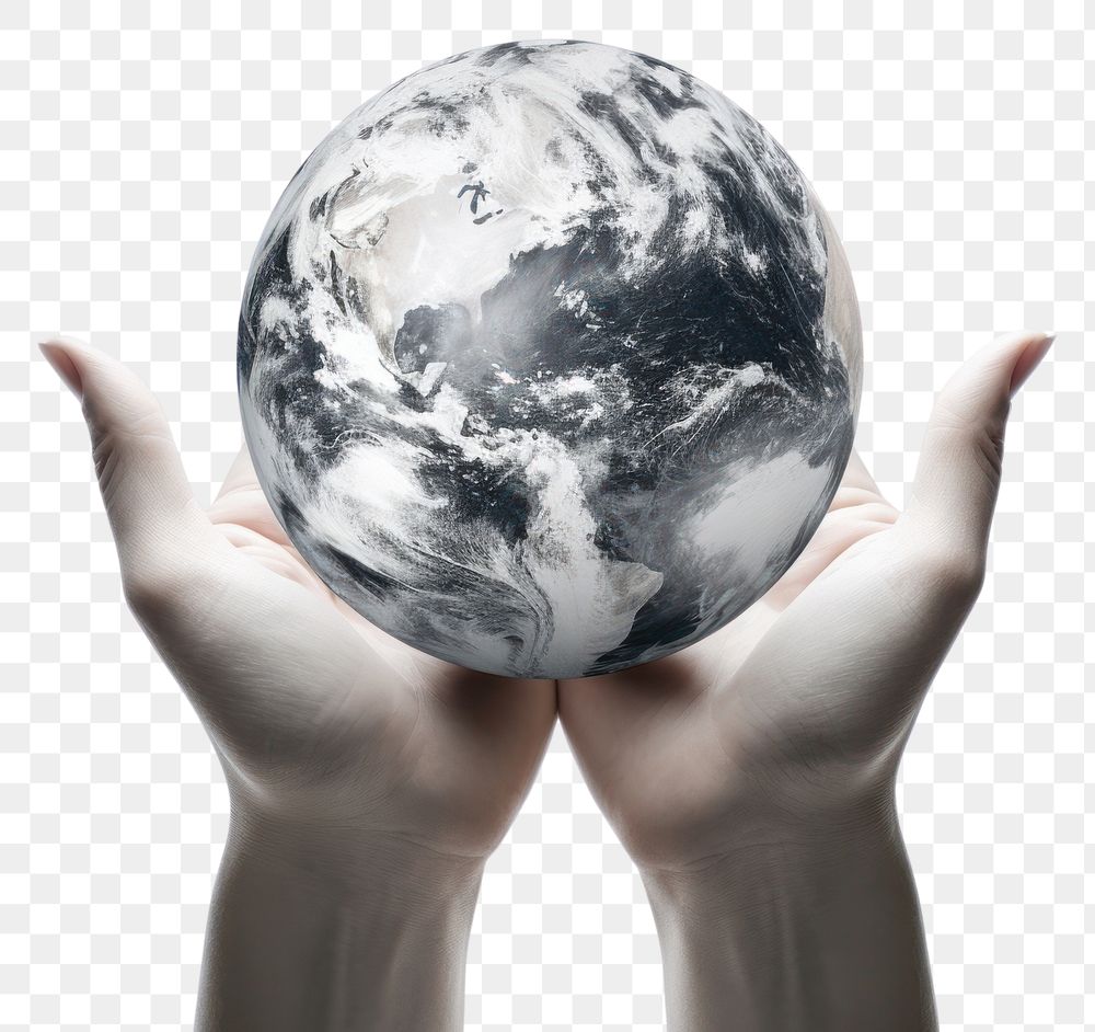 PNG Holding sphere planet world. AI generated Image by rawpixel.