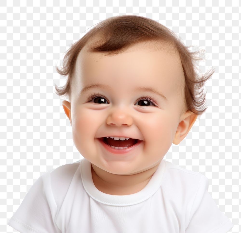 PNG Child baby portrait smiling smile. AI generated Image by rawpixel.