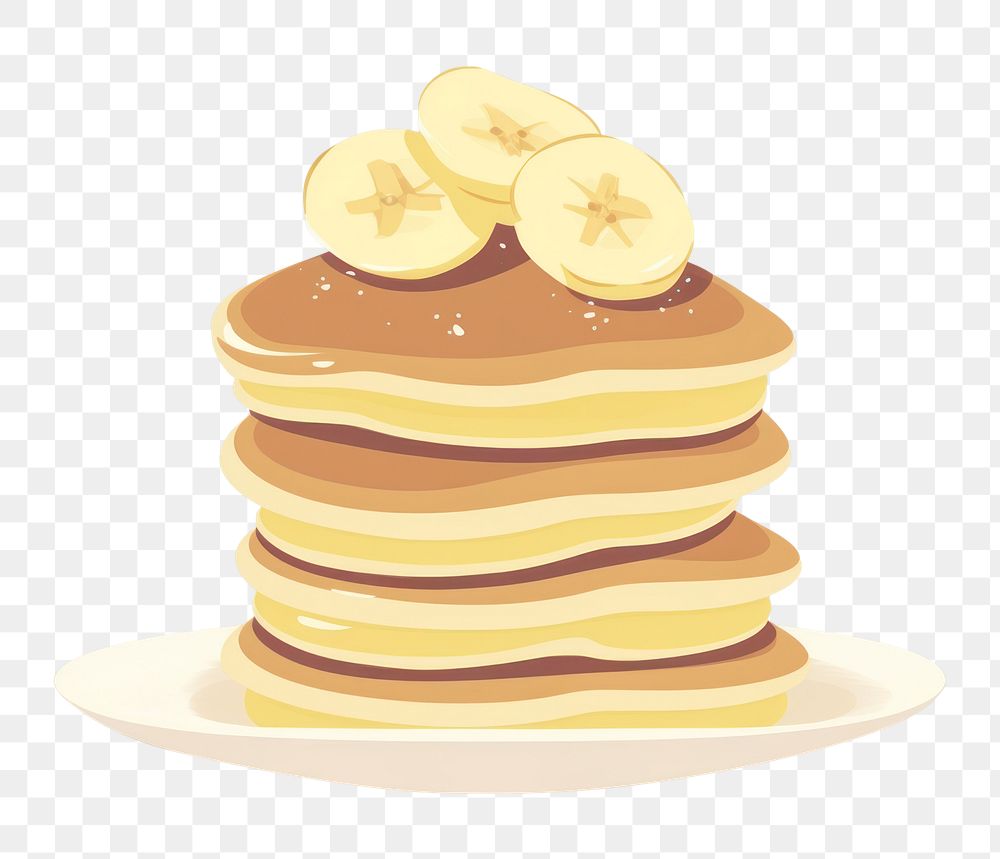 PNG Pancake dessert food breakfast. AI generated Image by rawpixel.