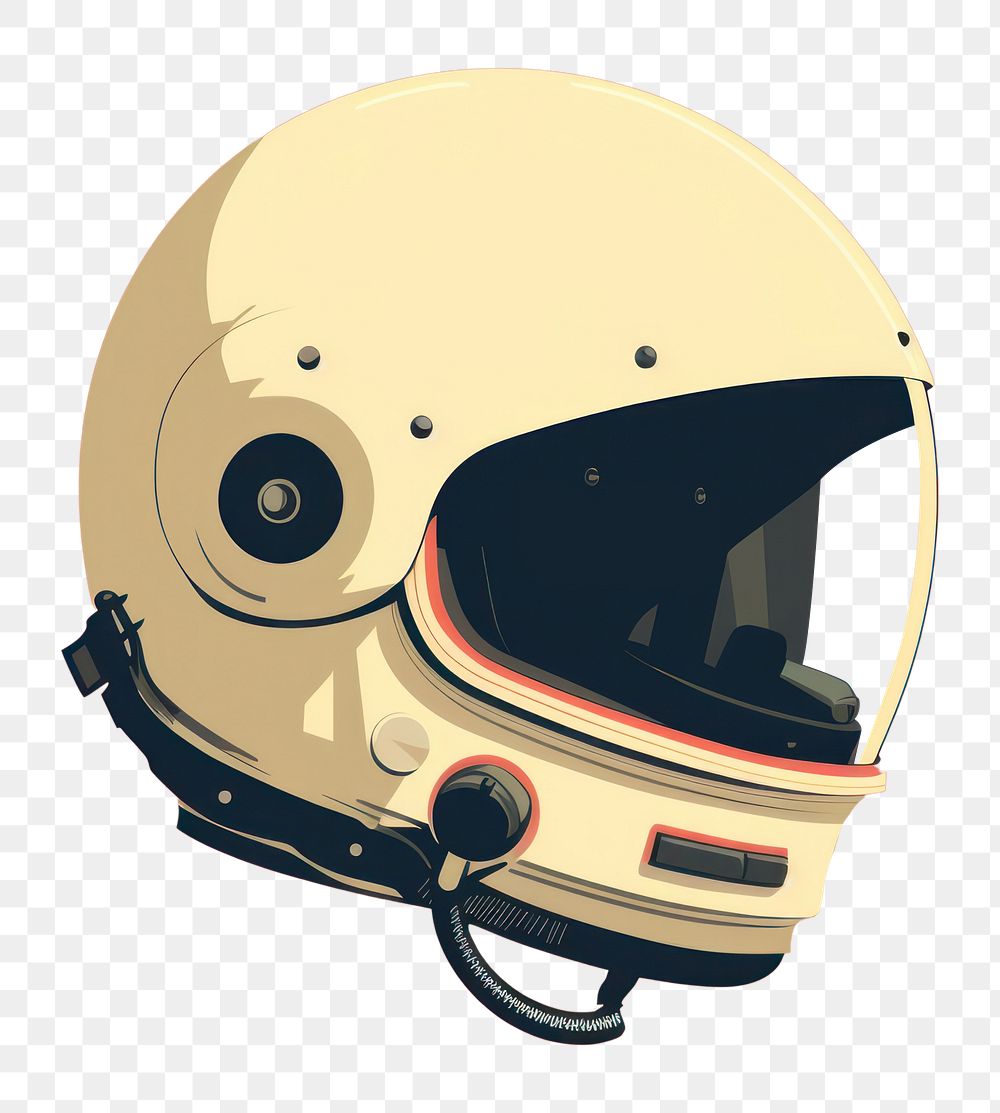 PNG Astronaut helmet sports protection headgear. 