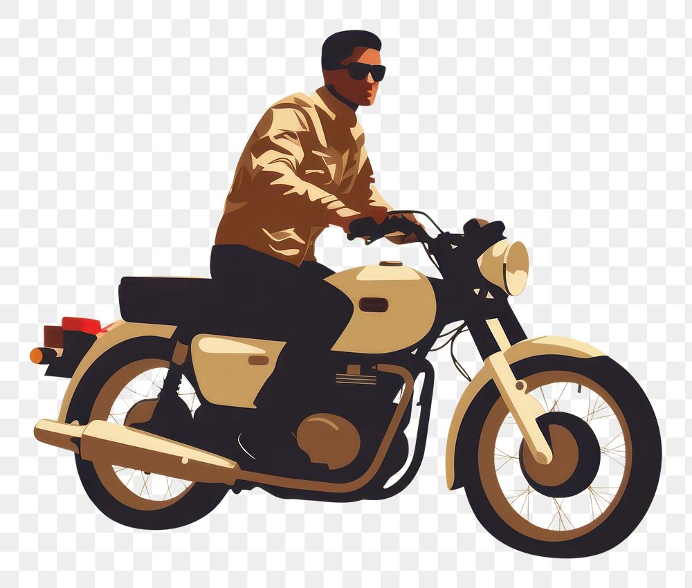 PNG Motorcycle vehicle vespa moped. AI generated Image by rawpixel.