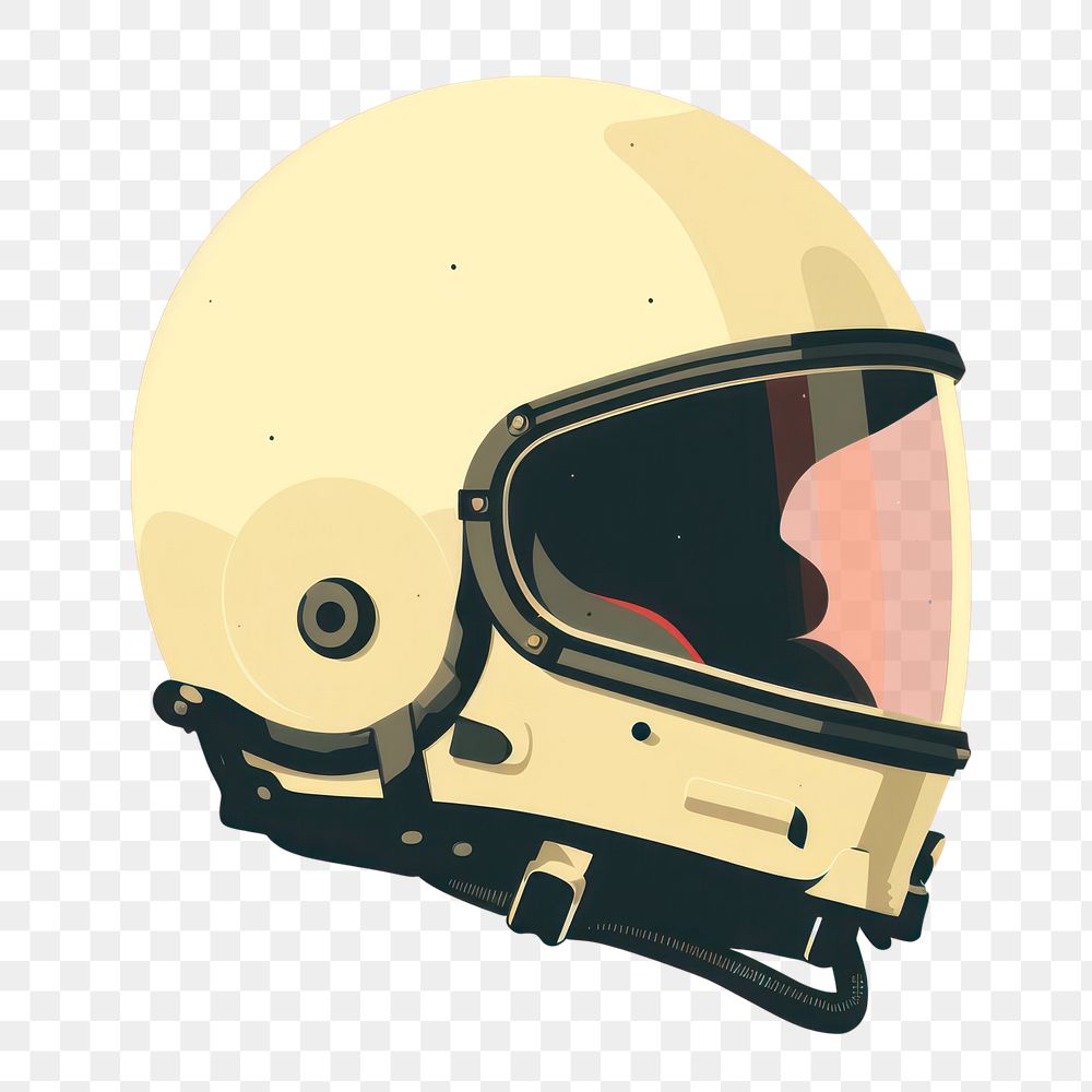 PNG Astronaut helmet sports protection headwear. AI generated Image by rawpixel.