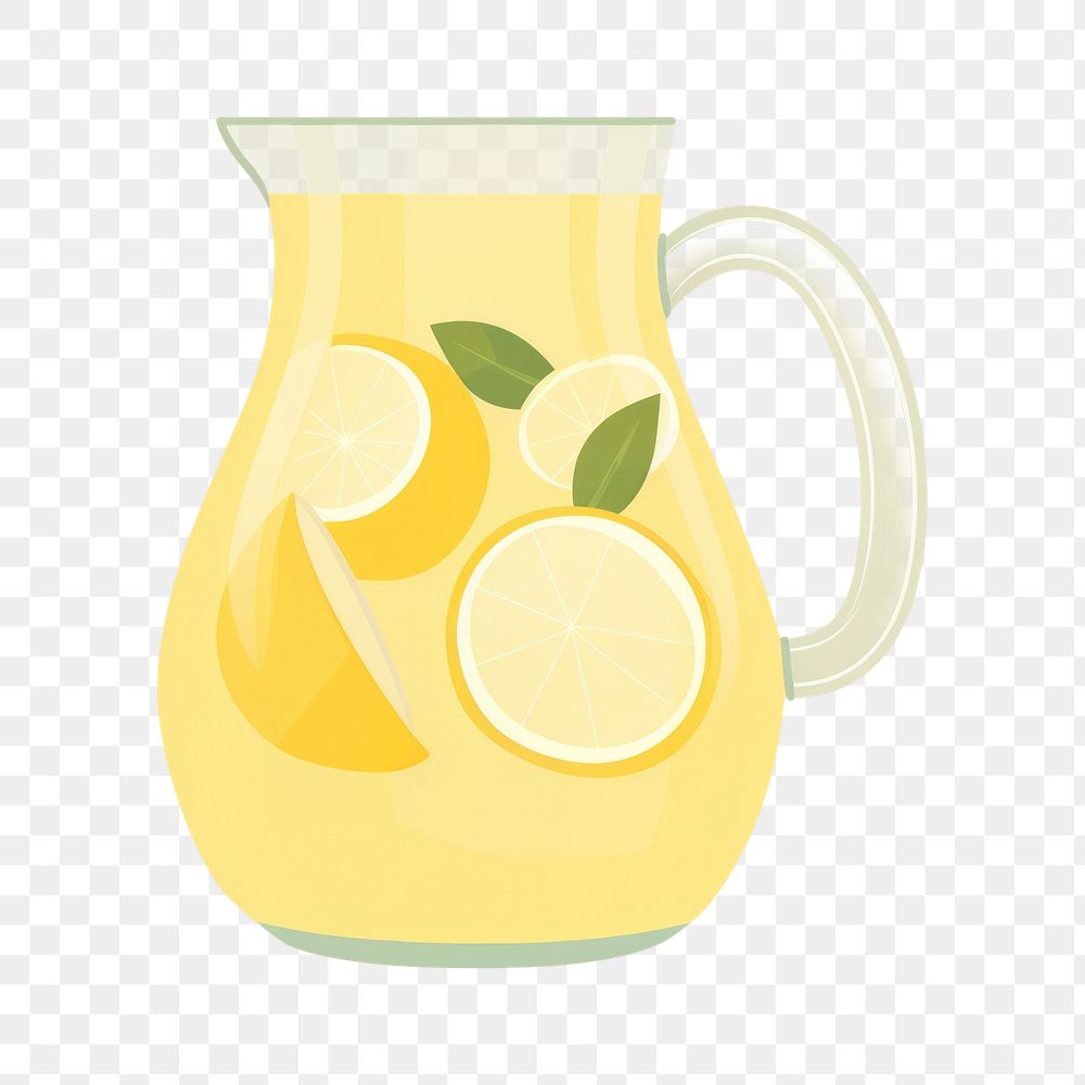 PNG Lemonade jug drink fruit. 