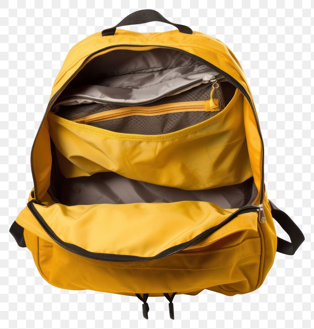 PNG Empty school backpack bag white background suitcase. 