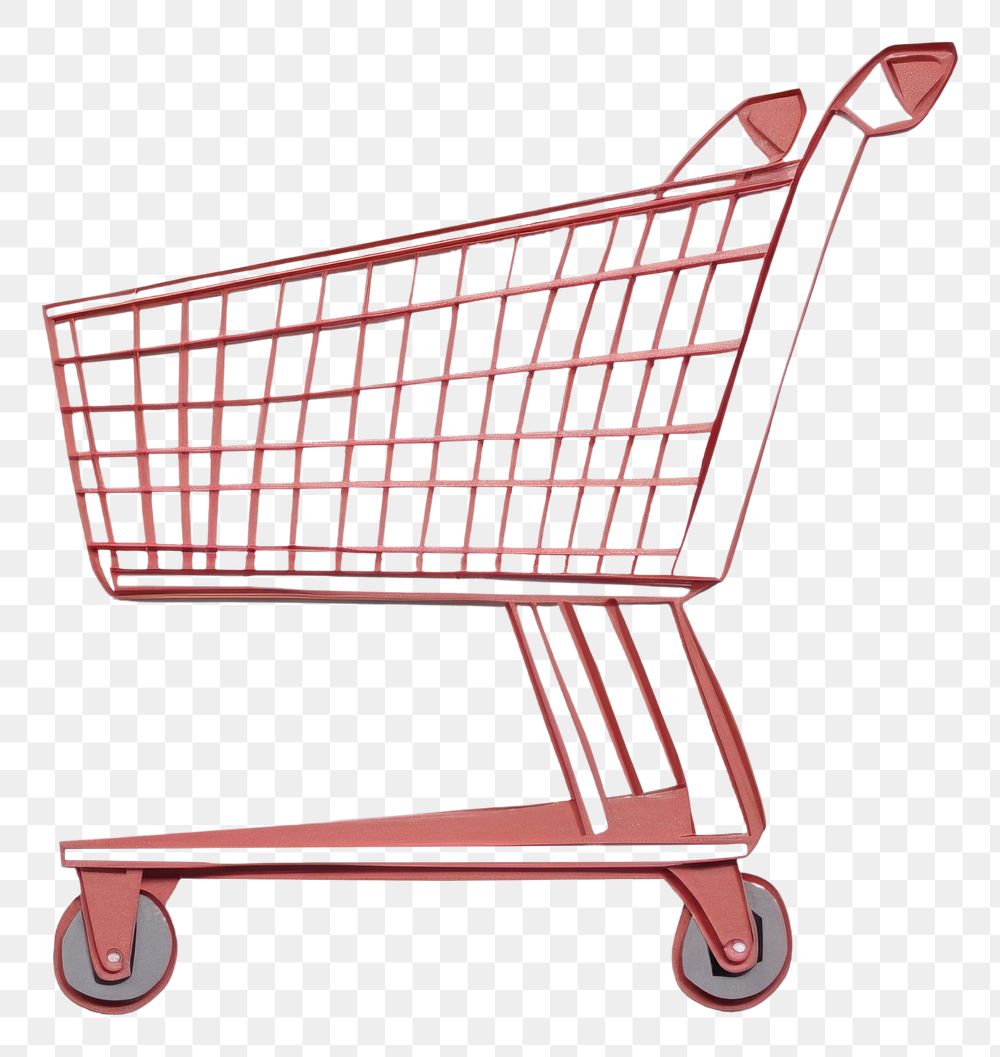 PNG Shopping Trolley shopping red consumerism. AI generated Image by rawpixel.