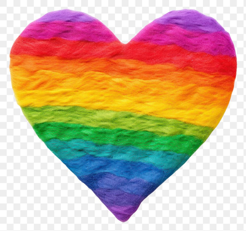 PNG Heart shape LGBTQ sign rainbow white background celebration. 