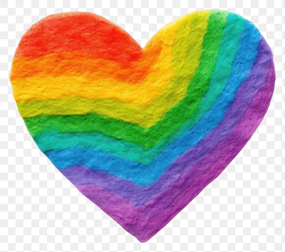 PNG Heart shape LGBTQ sign rainbow white background celebration. 