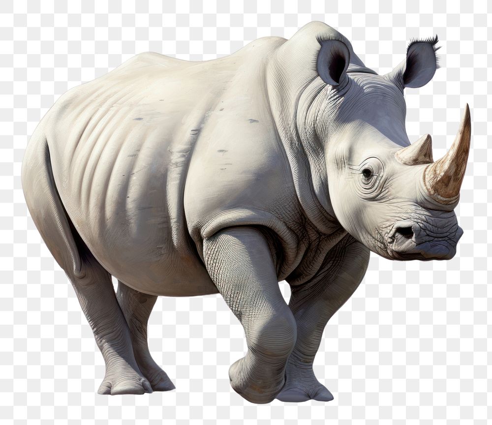 PNG Wildlife animal mammal rhino. AI generated Image by rawpixel.