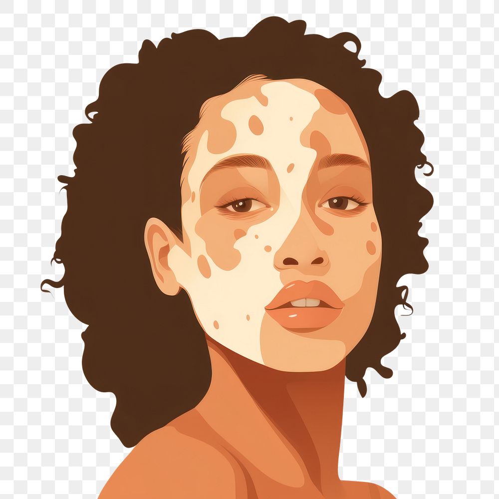 PNG Hyperpigmentation woman portrait adult skin. AI generated Image by rawpixel.