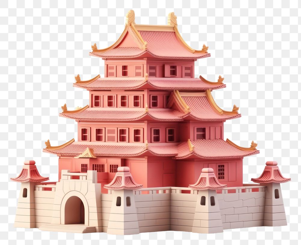 PNG  Castle architecture building temple. AI generated Image by rawpixel.