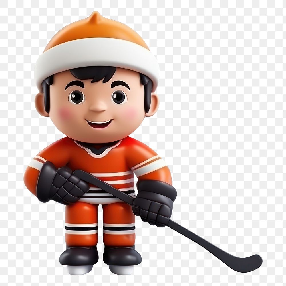 PNG Hockey figurine white background protection. AI generated Image by rawpixel.