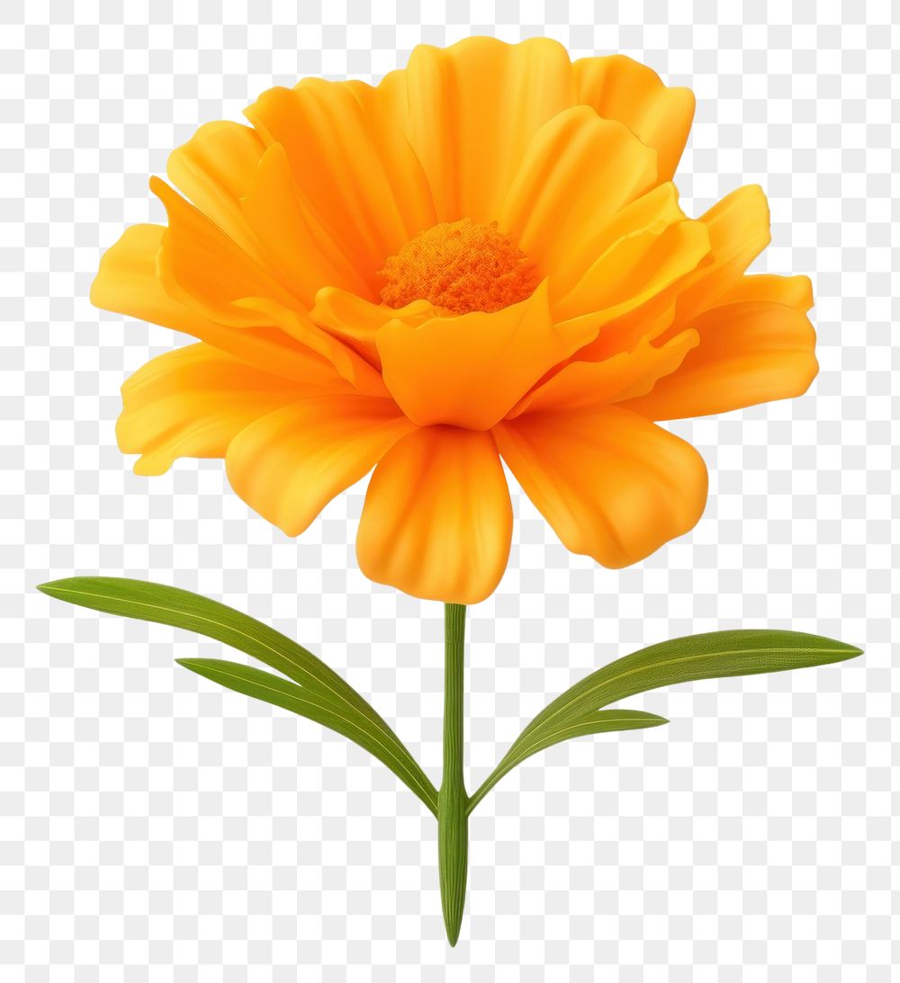 PNG Marigold flower petal plant. 