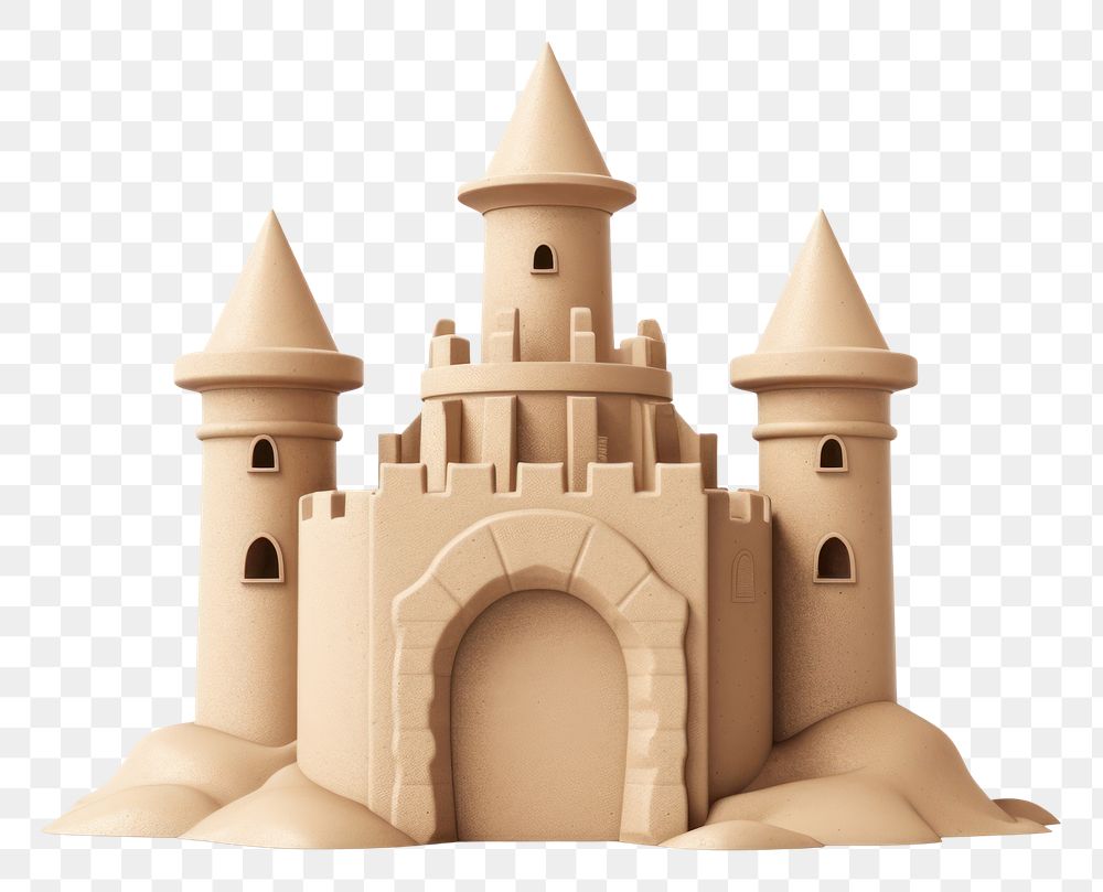 PNG  Castle architecture building sand. AI generated Image by rawpixel.