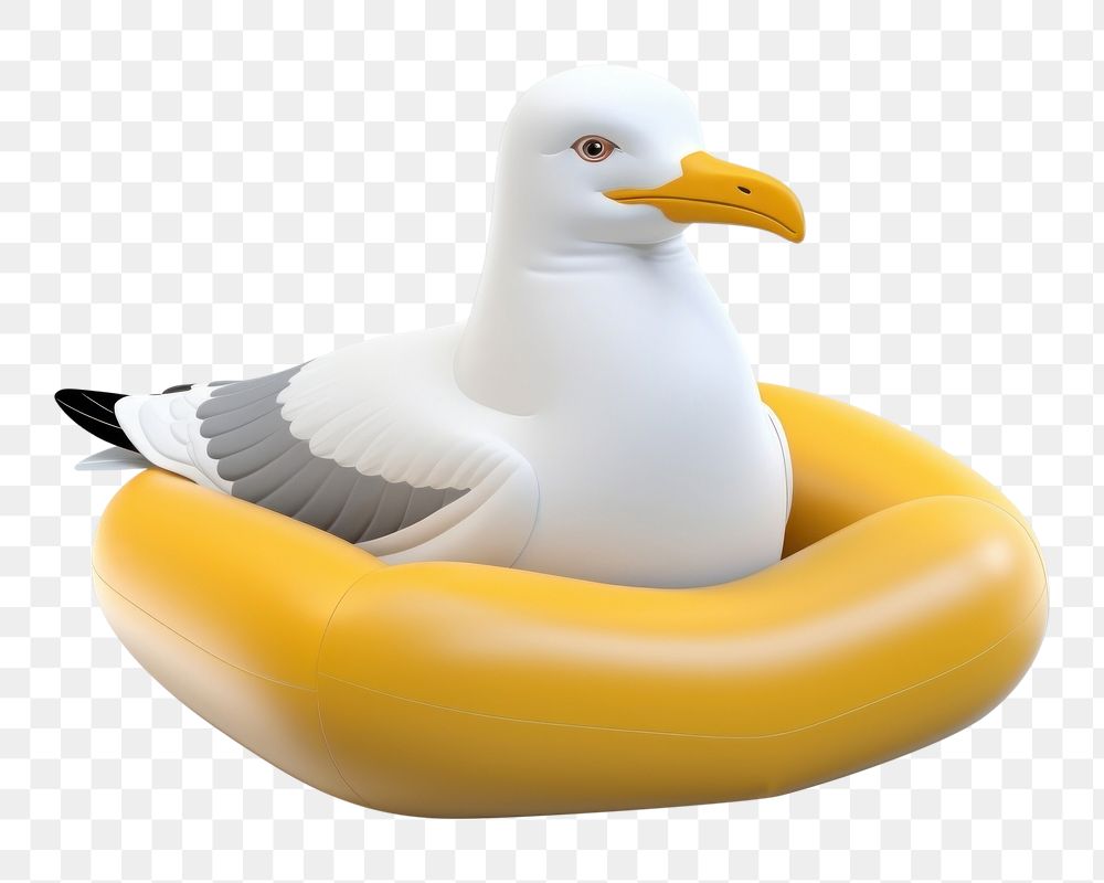 PNG Seagull inflatable animal bird. AI generated Image by rawpixel.