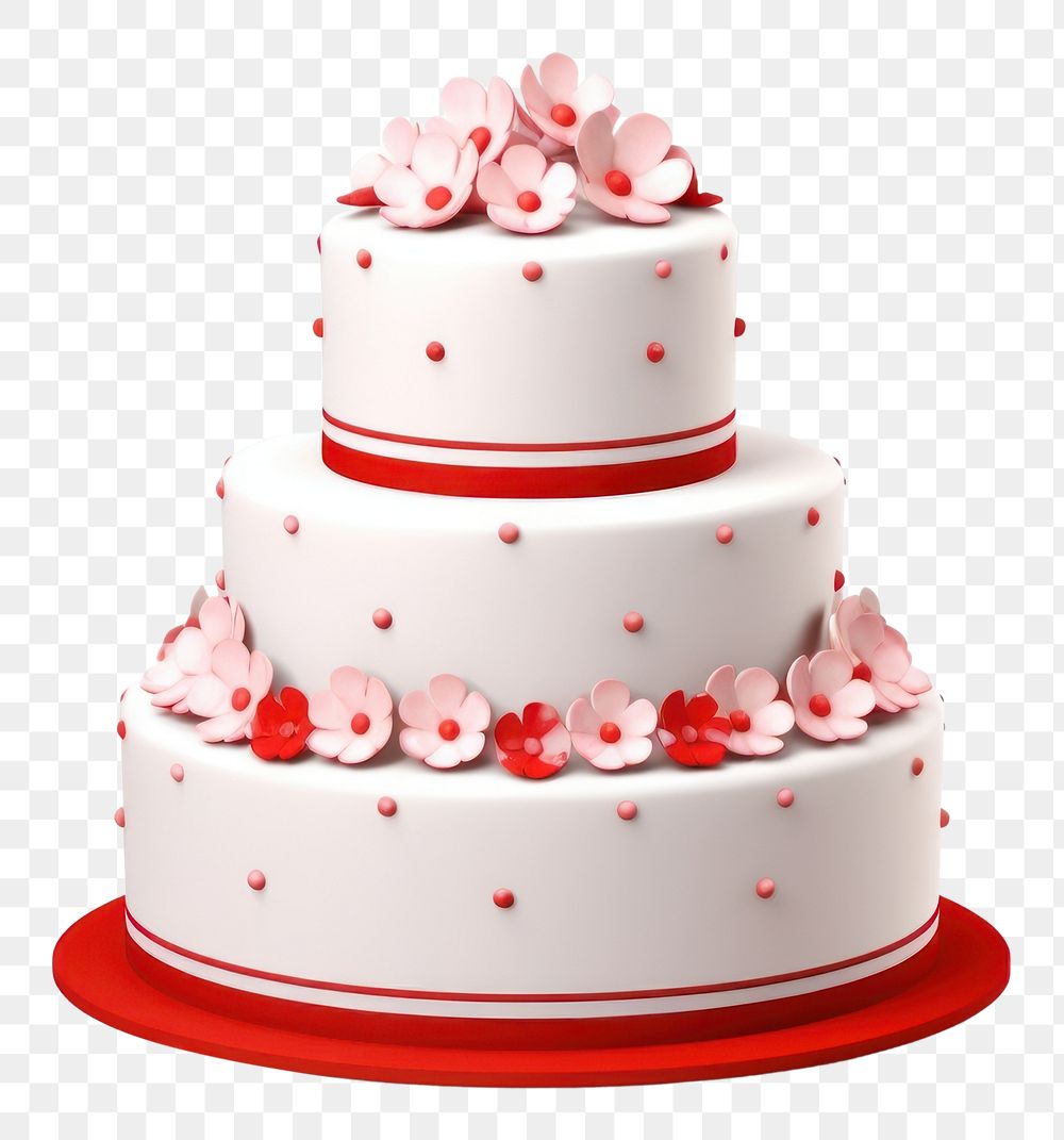 PNG  Weding cake dessert food red. AI generated Image by rawpixel.
