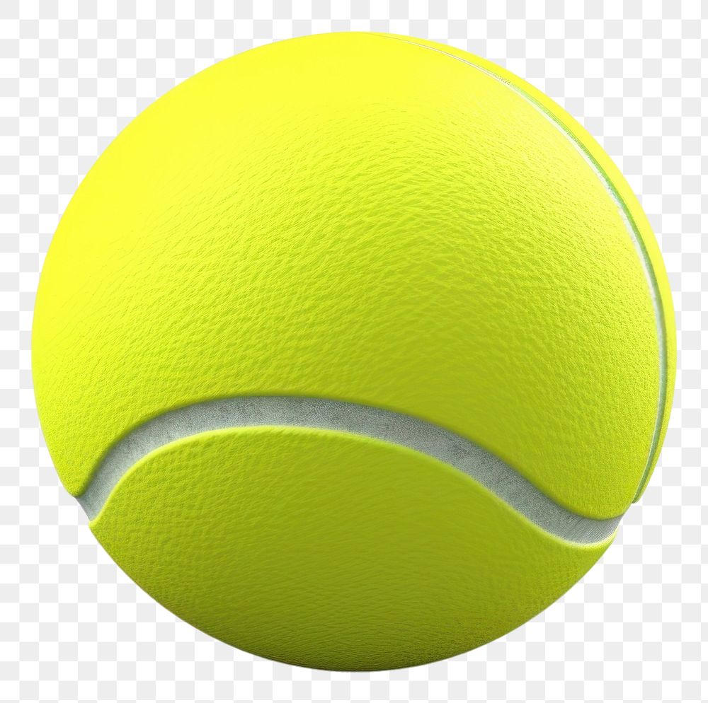 PNG Tennis ball sports white background sphere. AI generated Image by rawpixel.