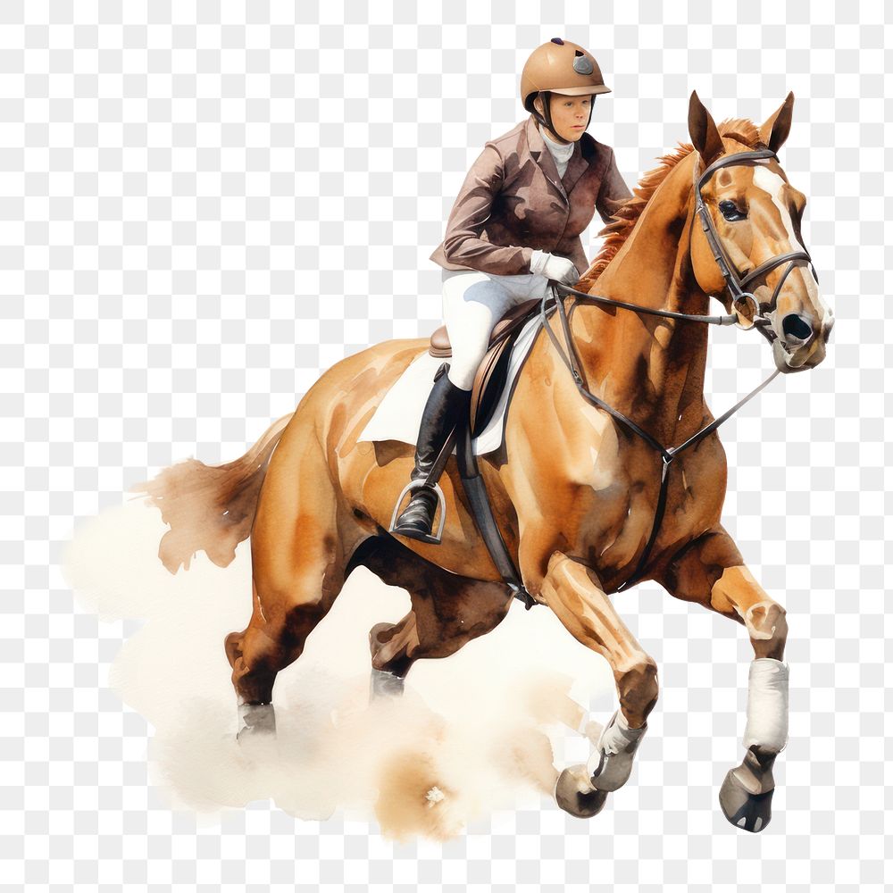 PNG Horse riding mammal animal adult. AI generated Image by rawpixel.