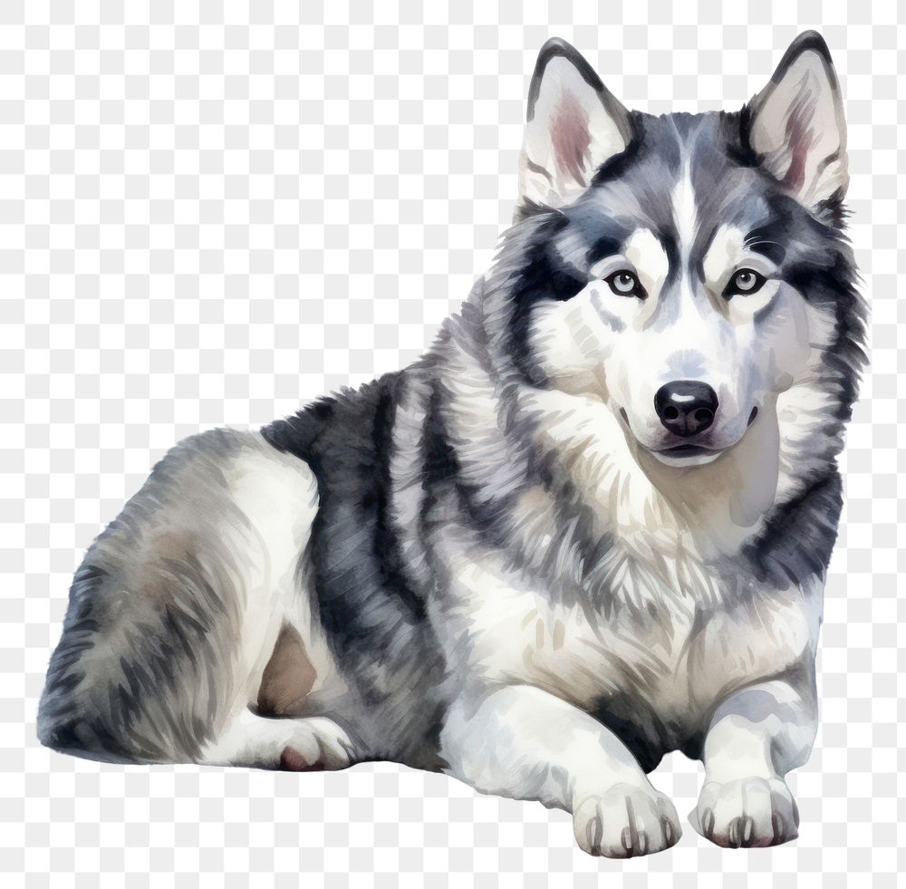 PNG Dog mammal animal husky. 