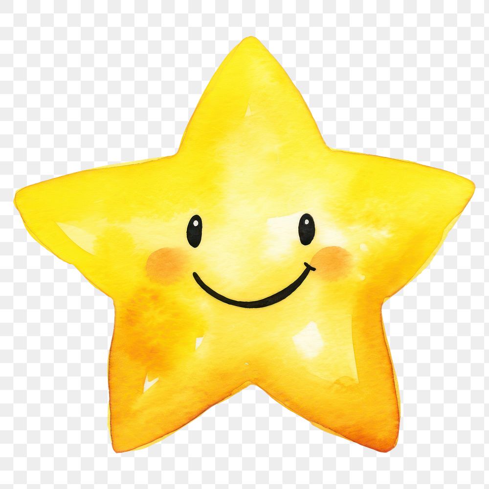 PNG Star yellow anthropomorphic happiness. 