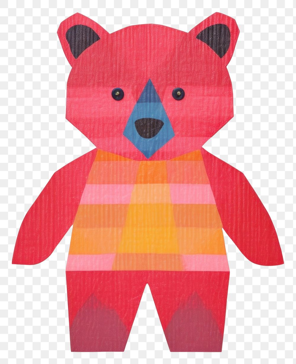 PNG Bear doll craft cute art. AI generated Image by rawpixel.