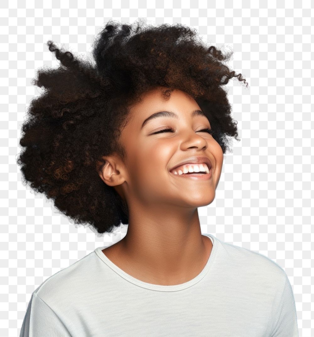 PNG Happy diverse portrait african teen laughing adult smile. AI generated Image by rawpixel.