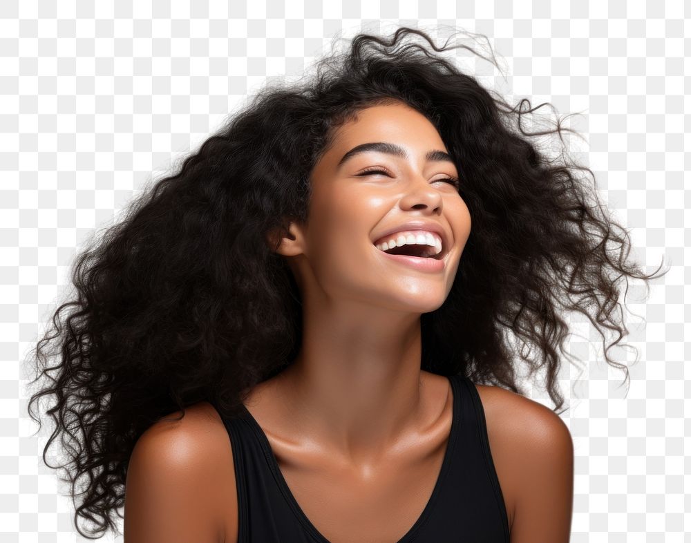 PNG Laughing fashion person female. AI generated Image by rawpixel.