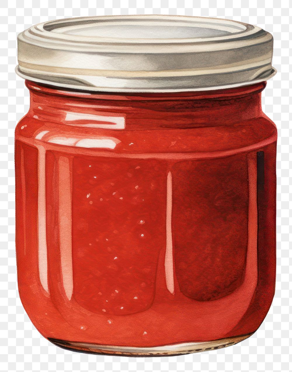PNG Sause jam food jar red. AI generated Image by rawpixel.