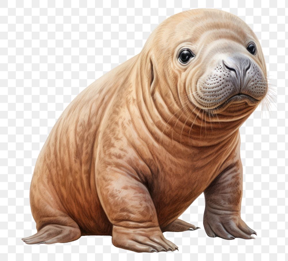 PNG Baby Walrus animal mammal walrus. 