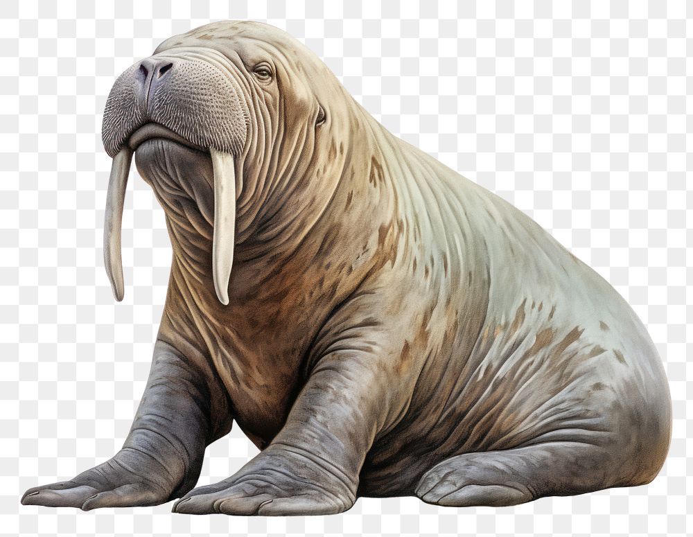 PNG Walrus wildlife animal mammal. AI generated Image by rawpixel.