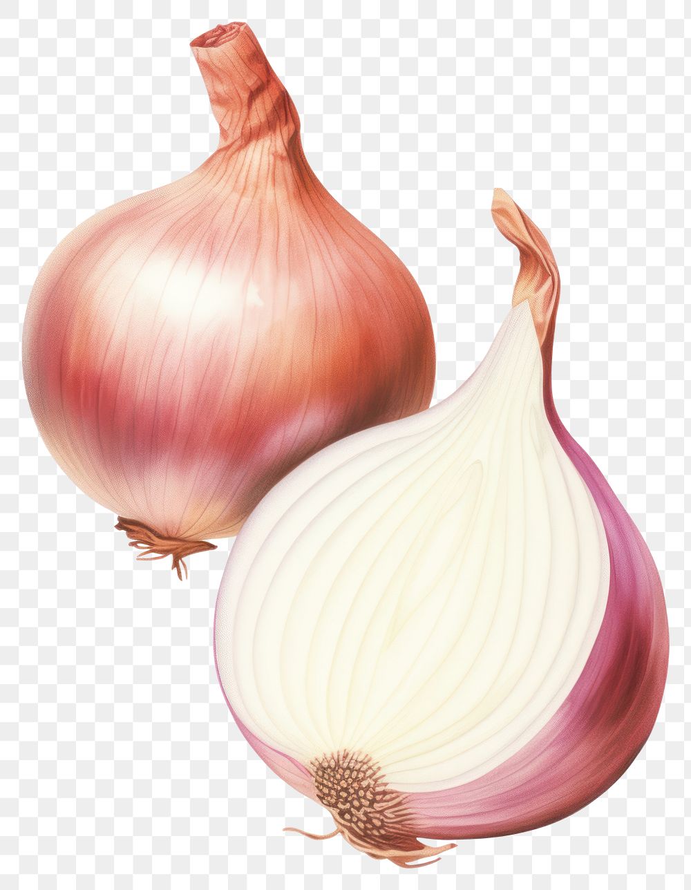 PNG Onion vegetable shallot plant. 