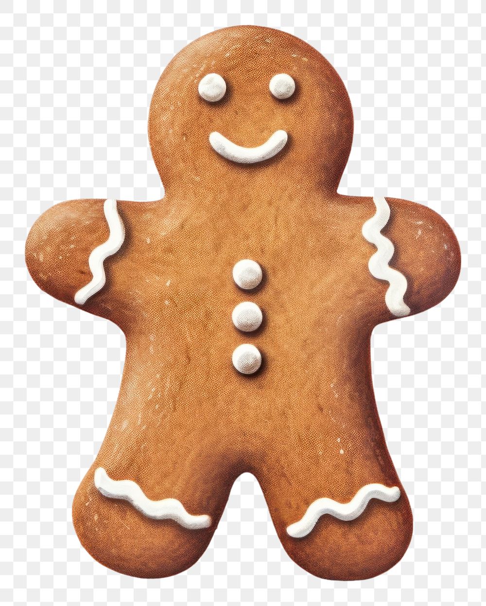 PNG Ginger bread man gingerbread cookie food. AI generated Image by rawpixel.