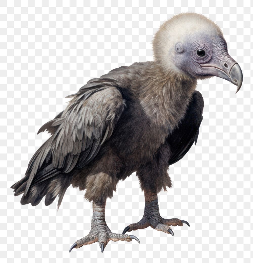 PNG Full body baby vulture drawing animal condor. AI generated Image by rawpixel.