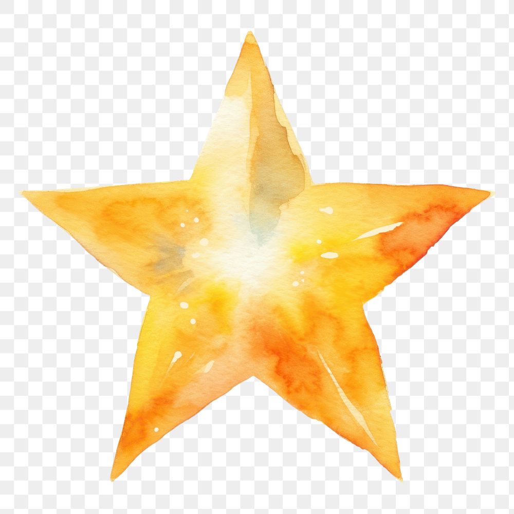 PNG Shape yellow star white background. AI generated Image by rawpixel.