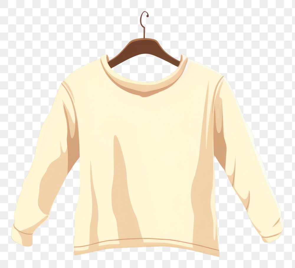 PNG Hanging sweater sleeve coathanger sweatshirt. AI generated Image by rawpixel.