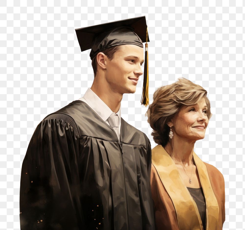 PNG Graduation portrait adult togetherness. AI generated Image by rawpixel.