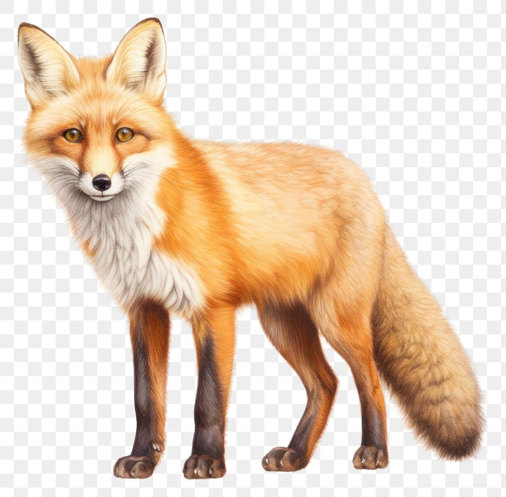 PNG Wildlife mammal animal fox. AI generated Image by rawpixel.