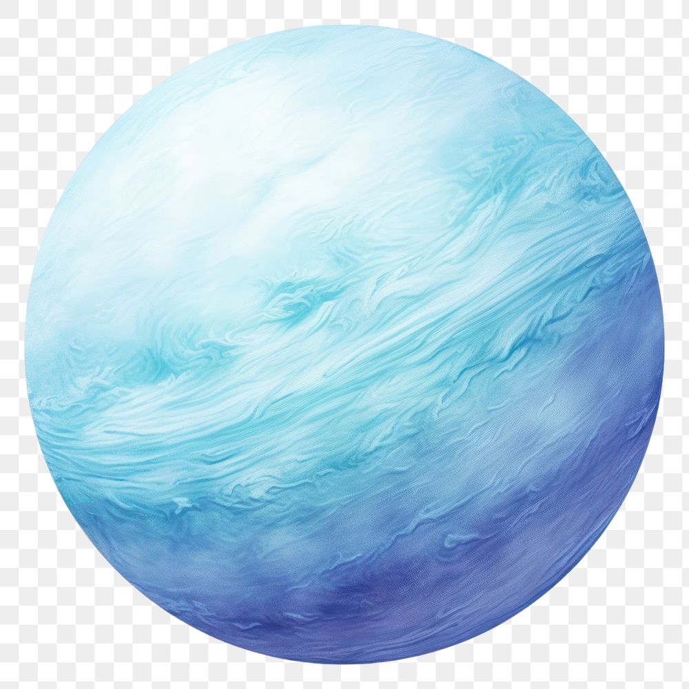 PNG Neptune planet sphere space. 