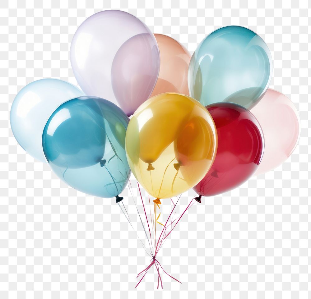 PNG Balloon anniversary celebration decoration. 