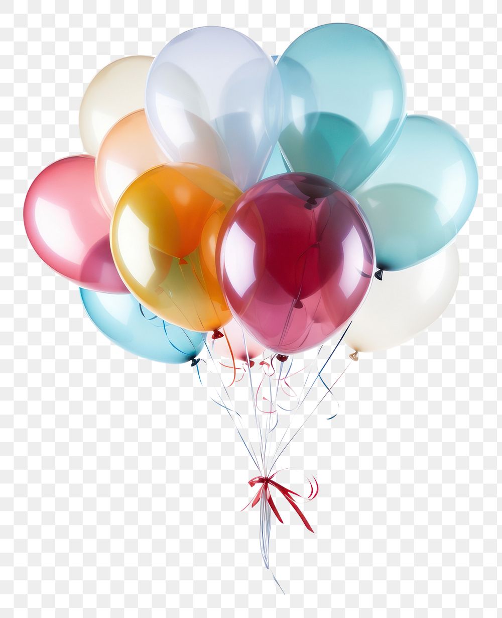 PNG Balloon anniversary celebration decoration. 