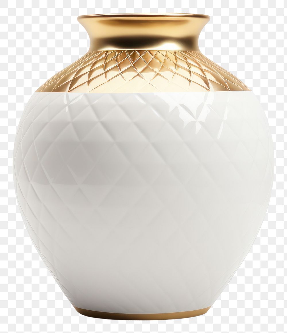 PNG  Vase porcelain pottery white. 