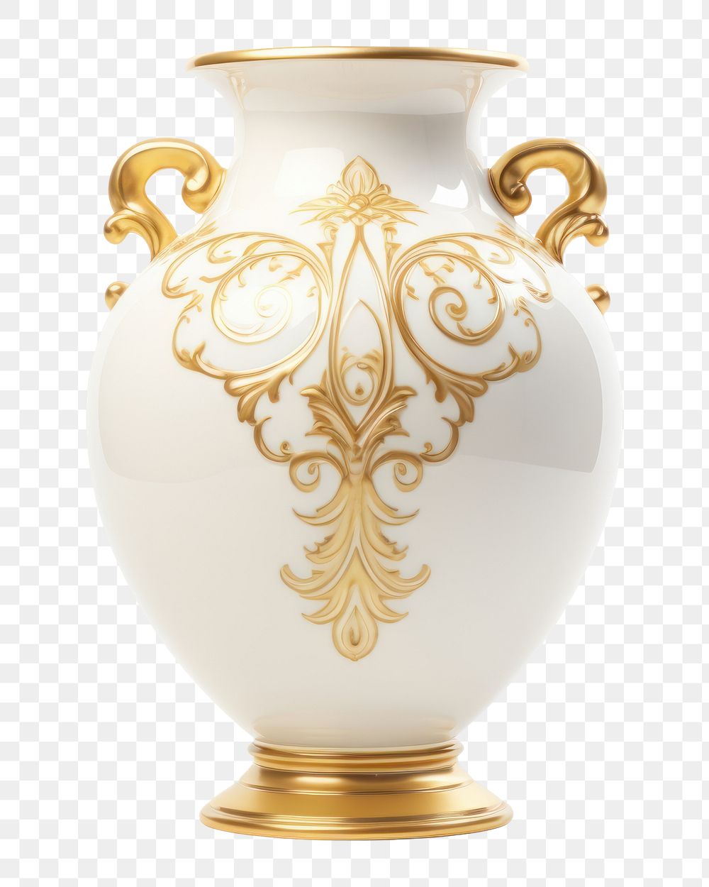 PNG Vase porcelain pottery white. AI generated Image by rawpixel.