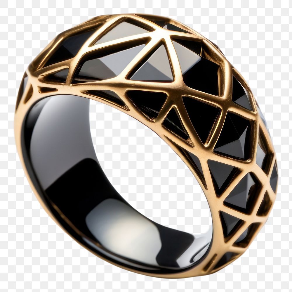 PNG Ring jewelry black gold. AI generated Image by rawpixel.