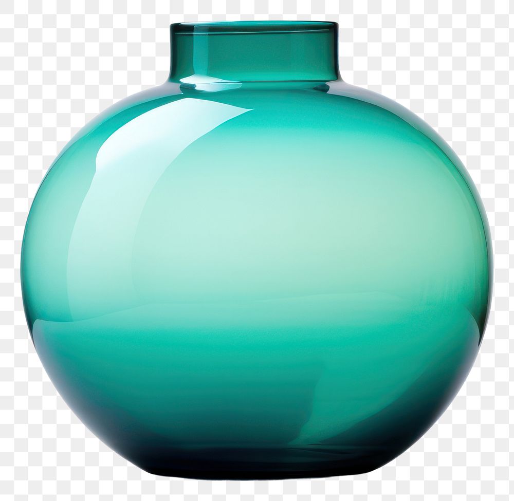 PNG Vase transparent turquoise bottle. 