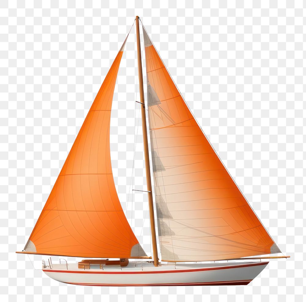 PNG Sailboat vehicle yacht white background. AI generated Image by rawpixel.