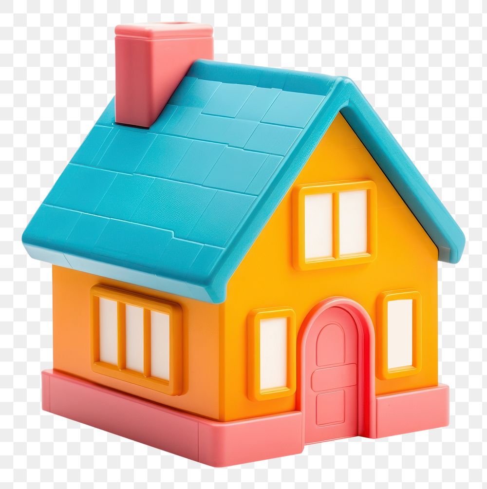 PNG Toy house white background architecture. AI generated Image by rawpixel.