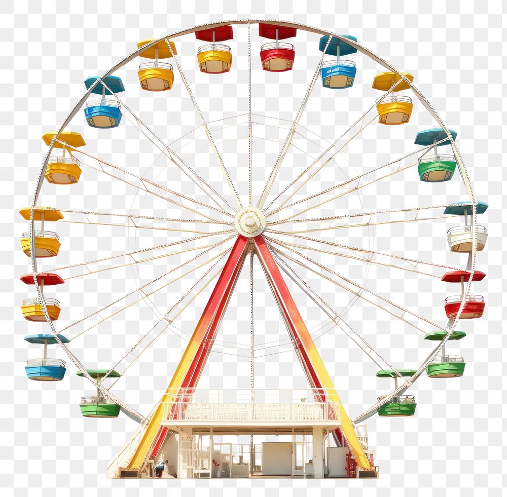 PNG Carnival wheel fun white background