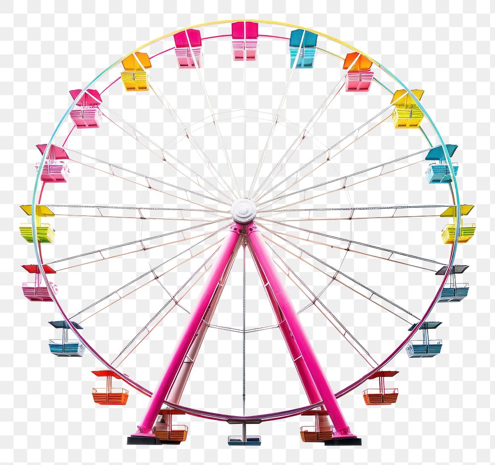 PNG Carnival wheel fun white background. AI generated Image by rawpixel.