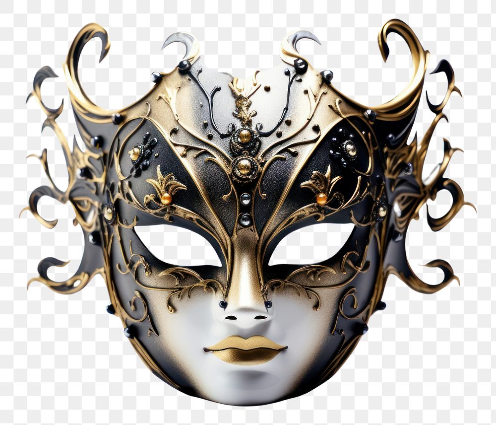 PNG Carnival mask white background celebration. 