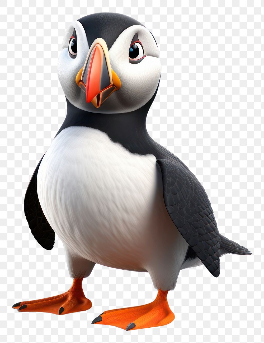PNG Puffin puffin cartoon animal. AI generated Image by rawpixel.